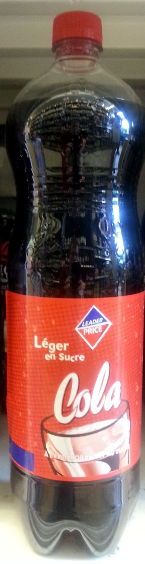Leader Price Cola léger en sucre packshot