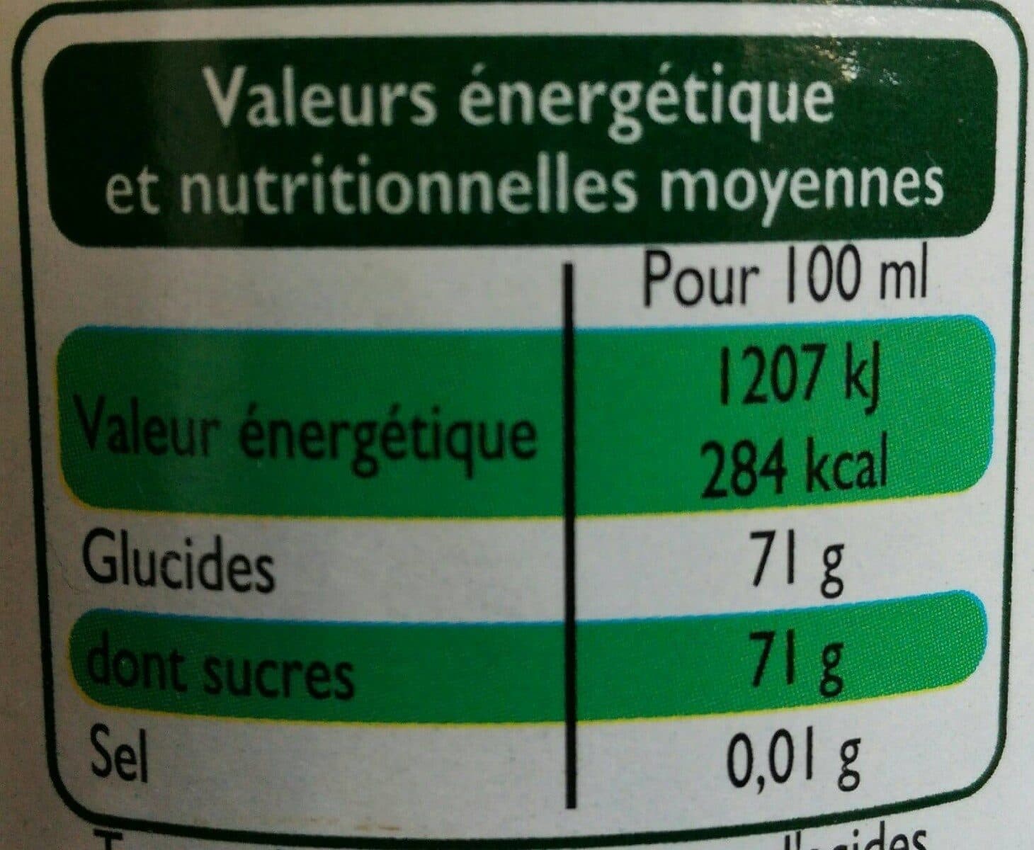 Leader Price Sirop menthe 1L packshot