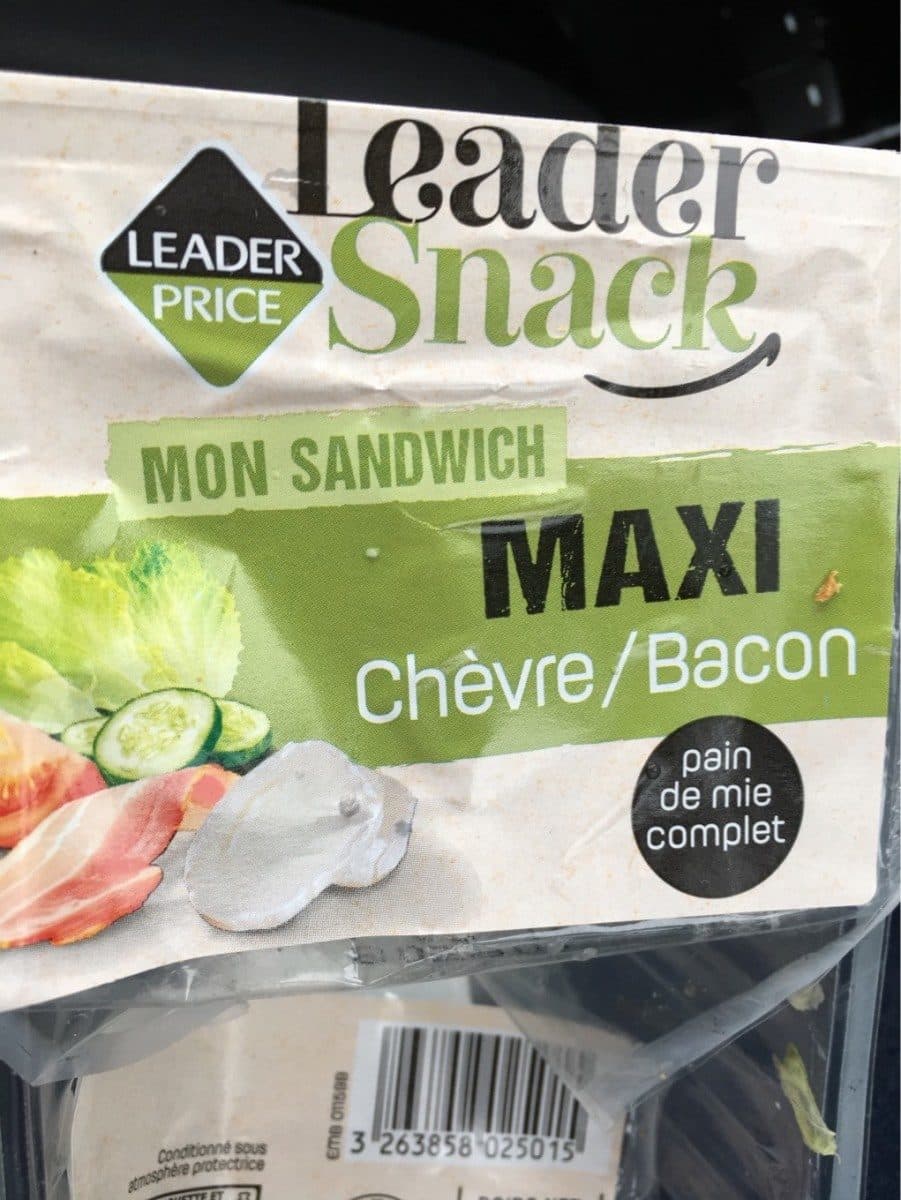 Leader Price Maxi Chevre Baccon packshot
