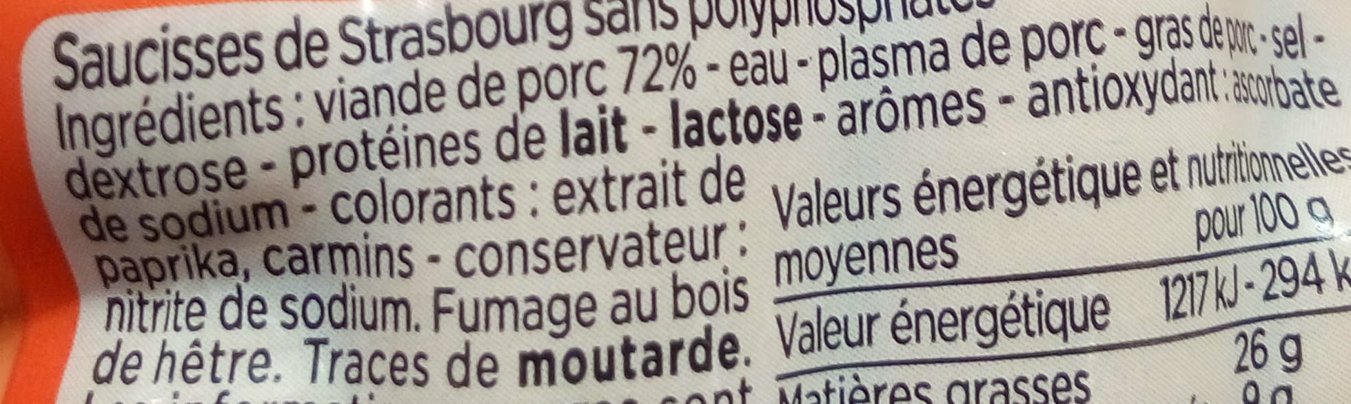 Franprix Mini saucisses de Strasbourg packshot