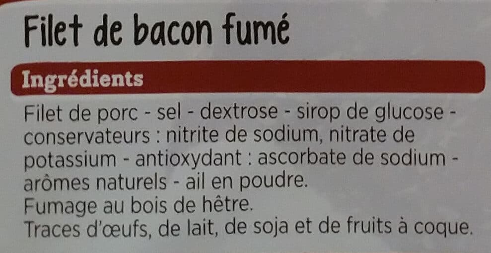 Franprix Filet de Bacon packshot