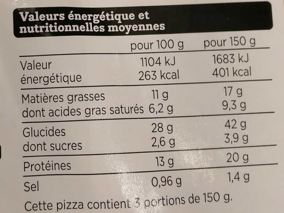 Franprix Pizza 4 fromages pâte fine packshot