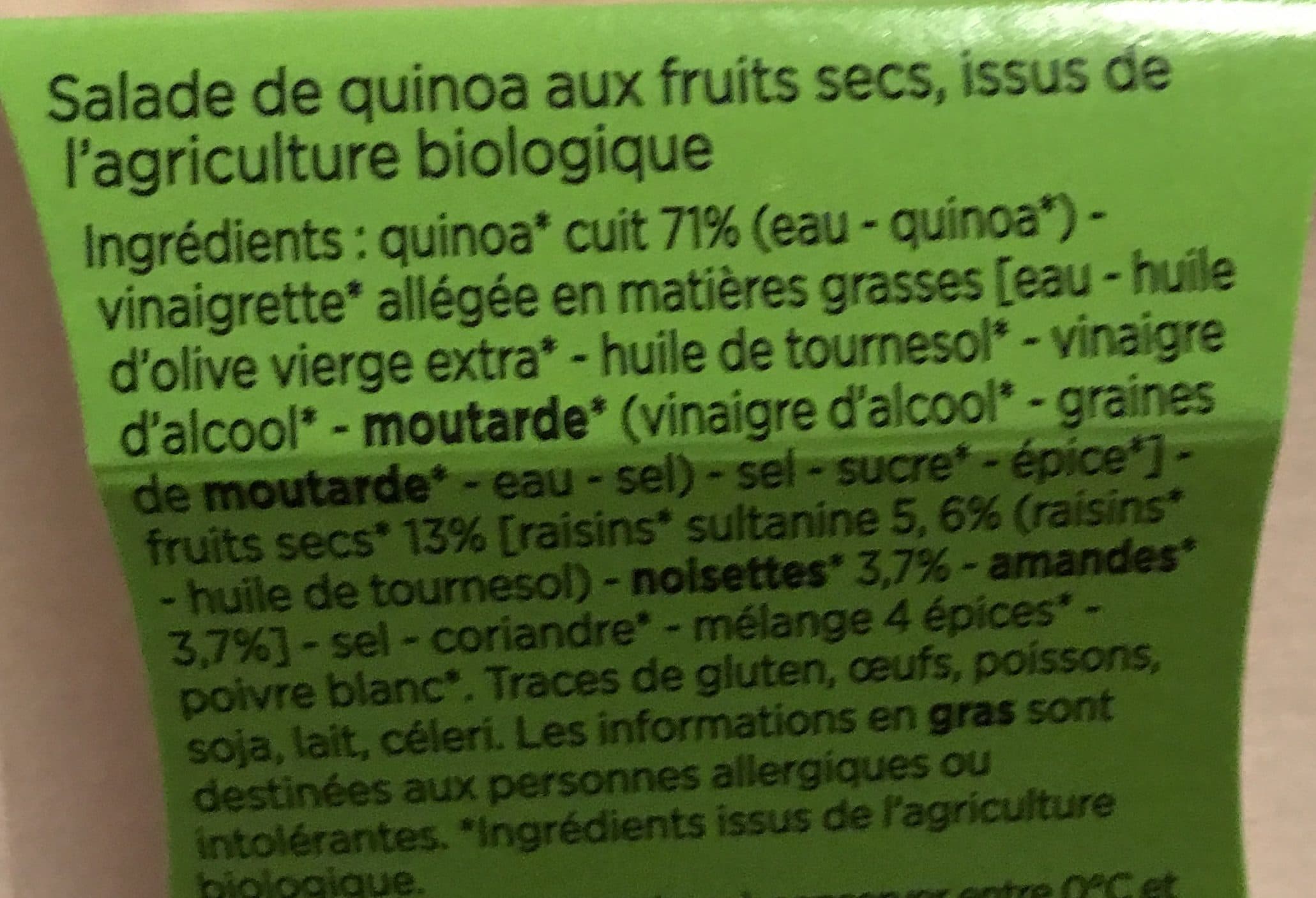 Franprix Salade Quinoa Bio packshot