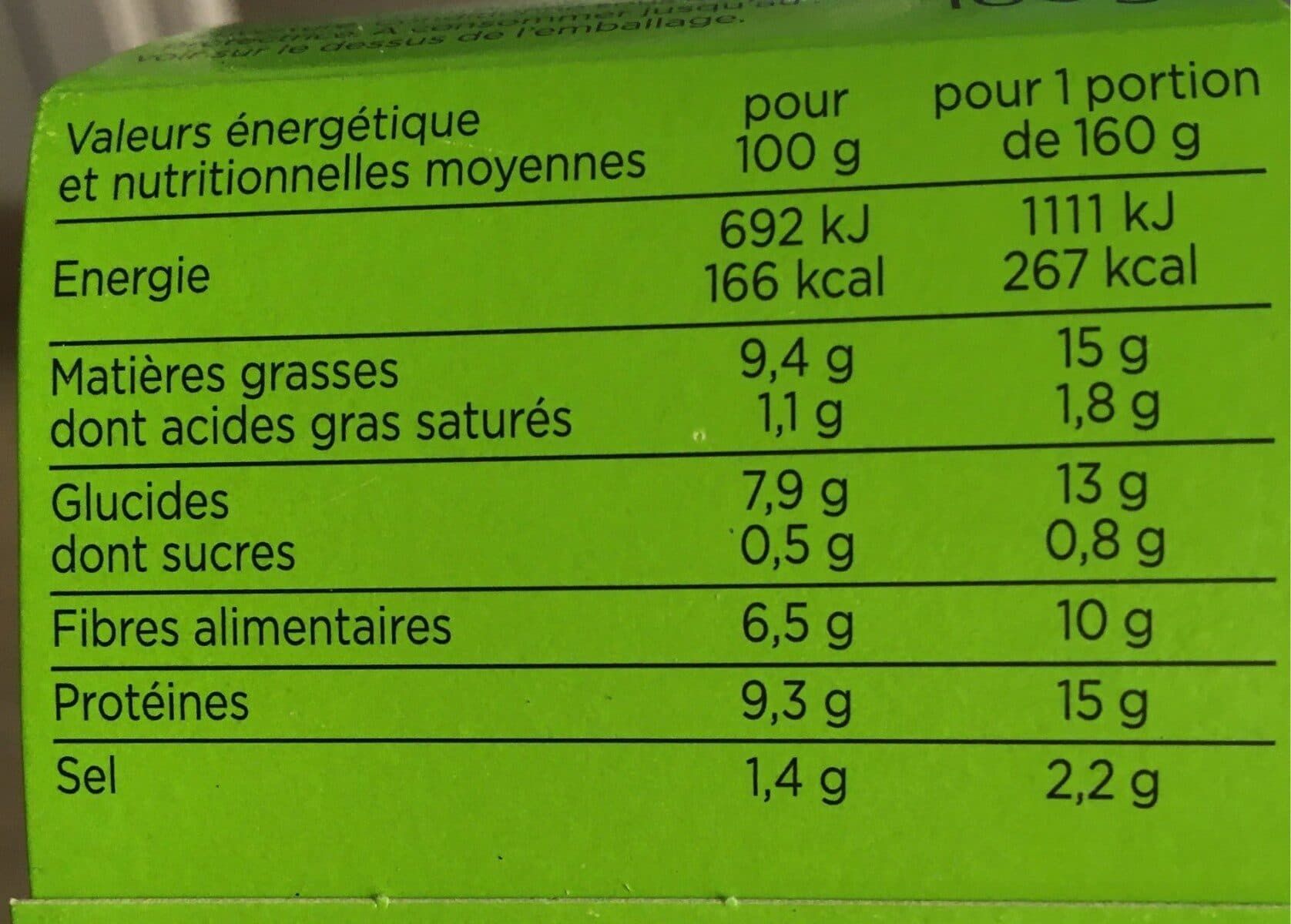 Franprix salade lentilles tofu bio packshot