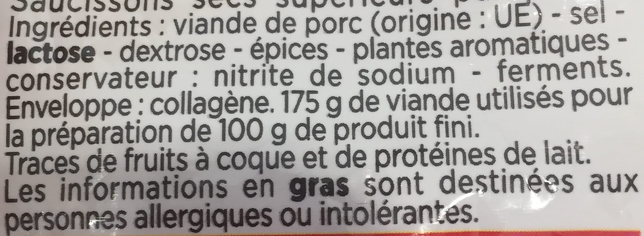 Franprix mini saucisson sec nature packshot