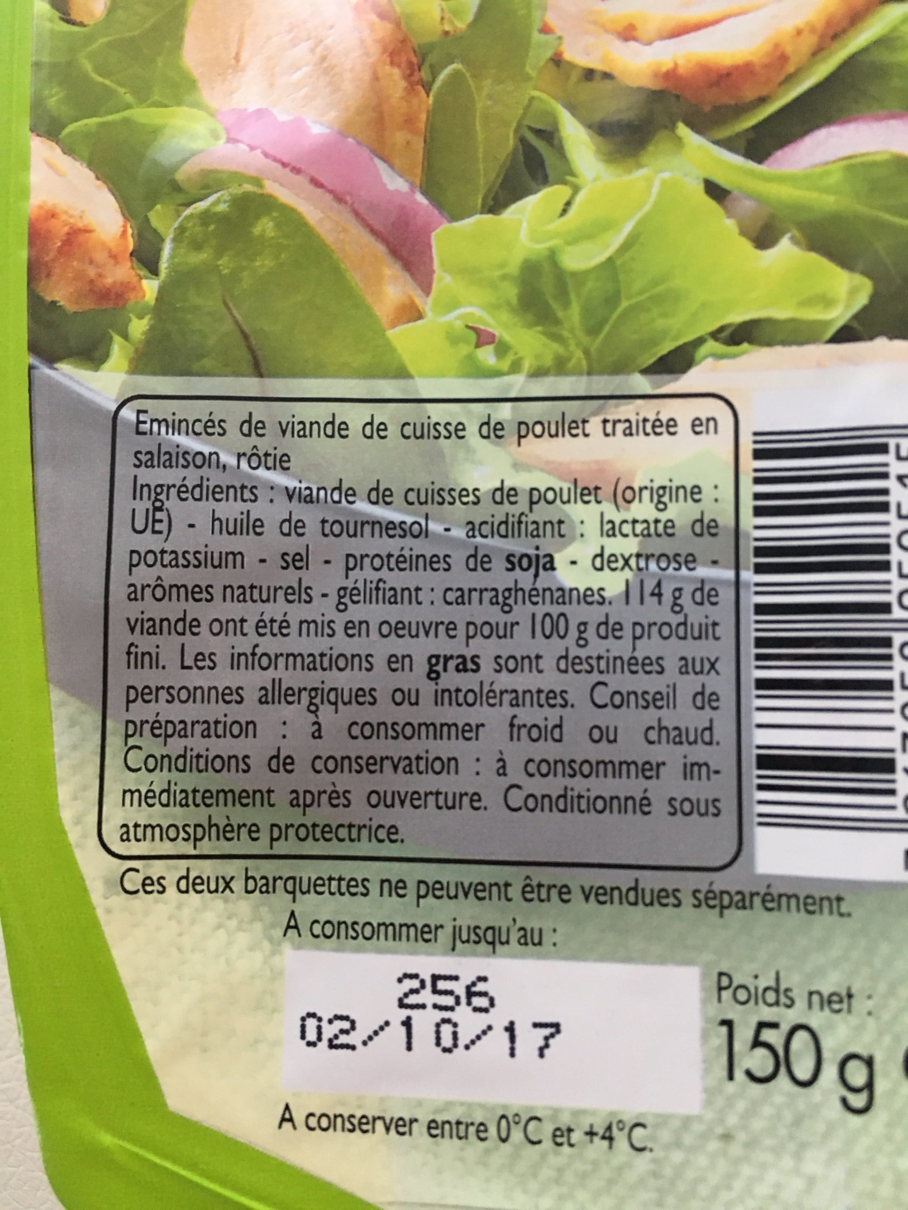 Leader Price Eminces de poulet roti packshot