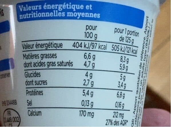 Franprix yaourt nature au lait entier de brebis packshot
