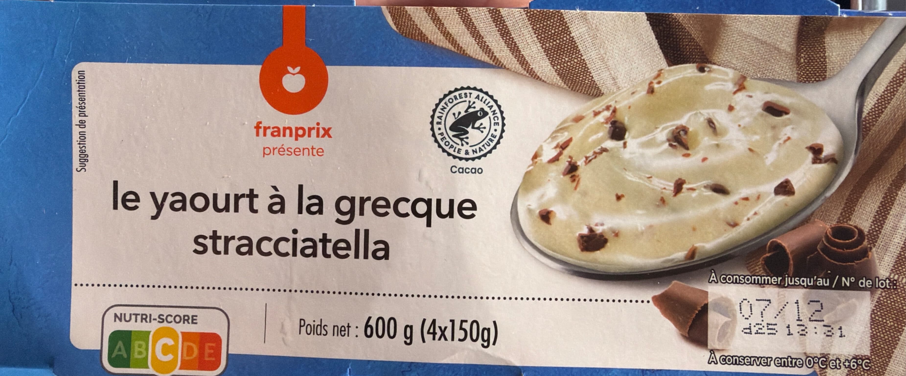 Franprix Le yaourt à la grecque stracciatella packshot