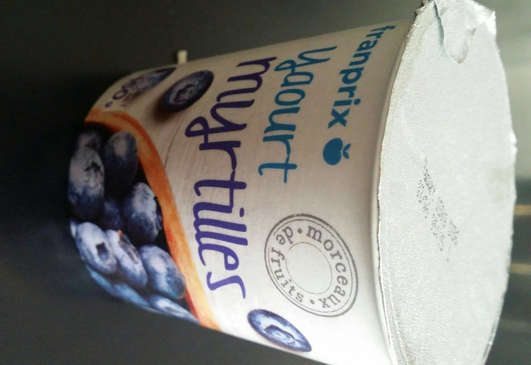 Franprix yaourt gourmand à la myrtille packshot