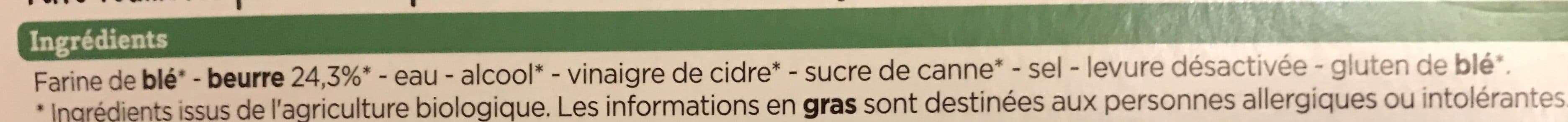 Franprix pate feuilletee pur beurre bio packshot