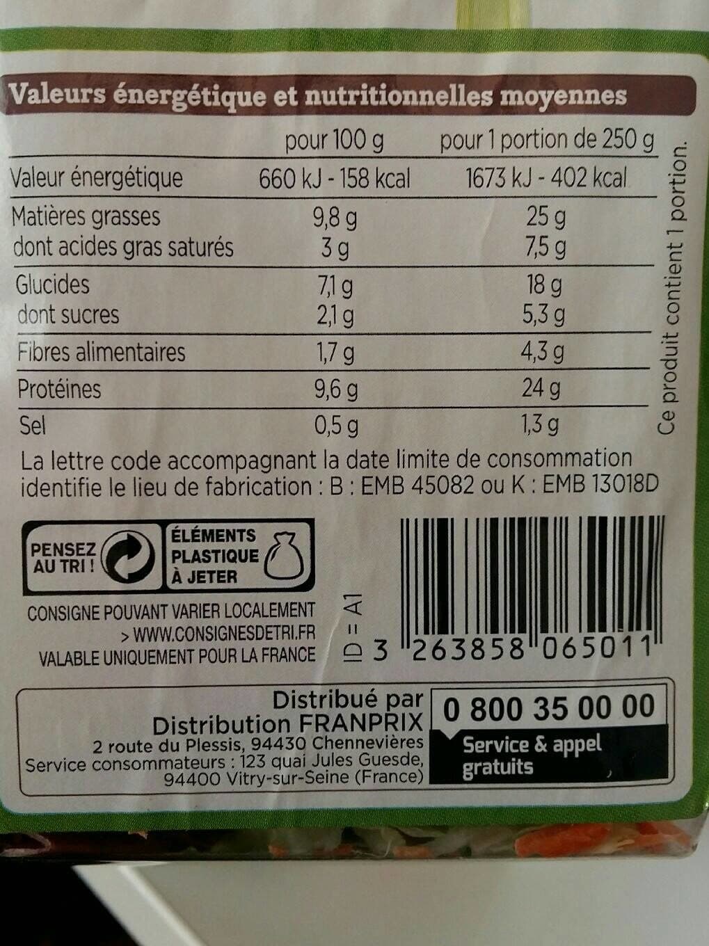 Franprix Salade caesar packshot