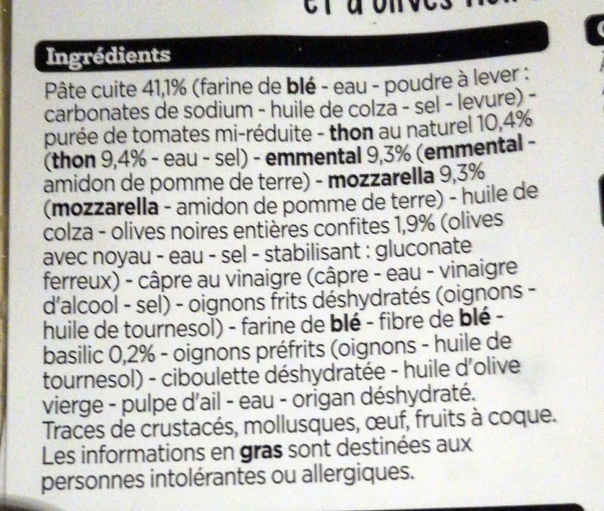 Franprix Pizza thon pâte fine packshot