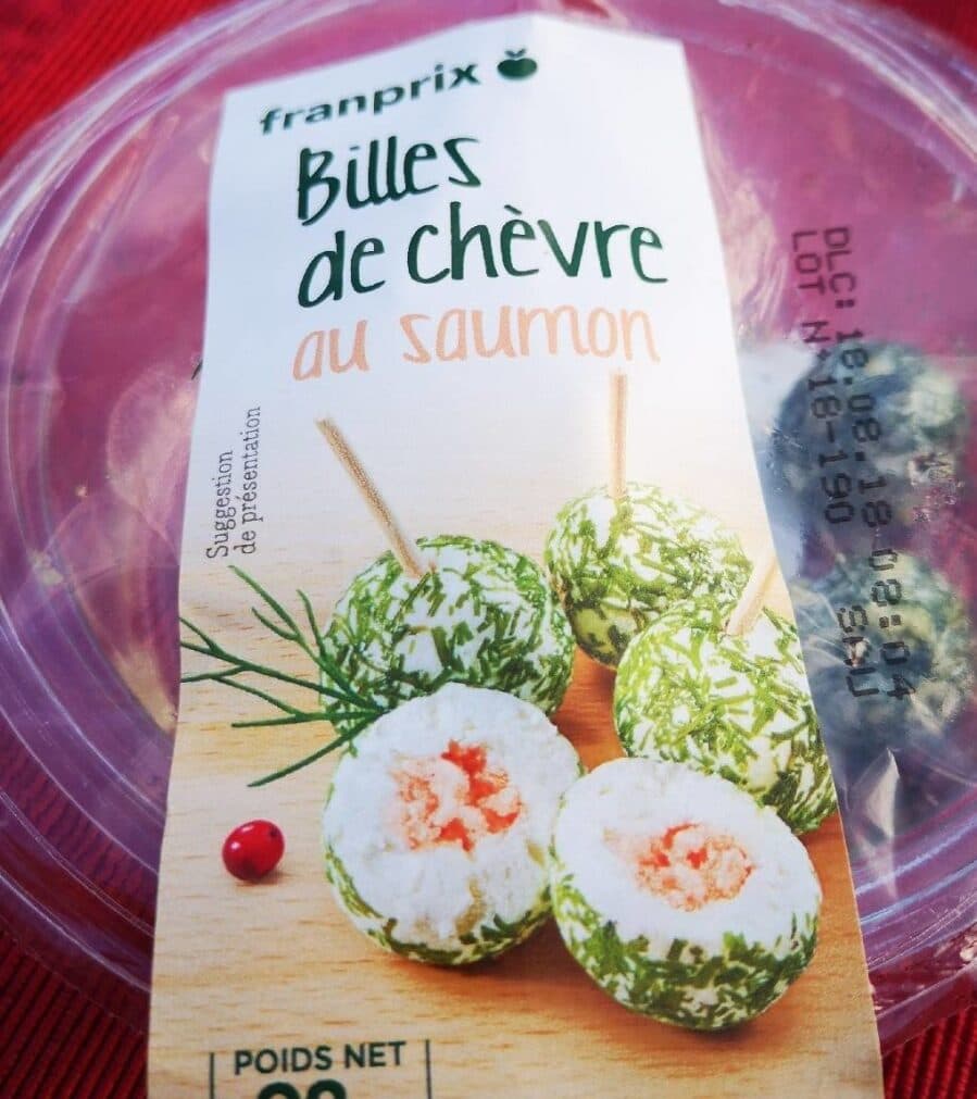 Franprix Billes de chèvre au saumon packshot