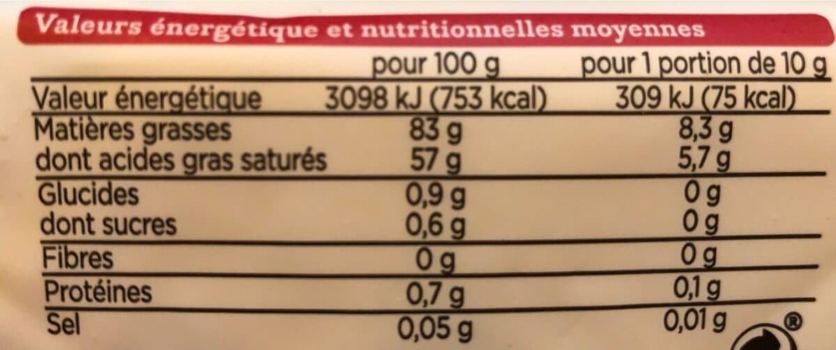 Franprix beurre moulé doux bio packshot