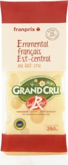 Franprix Emmental français au lait cru packshot