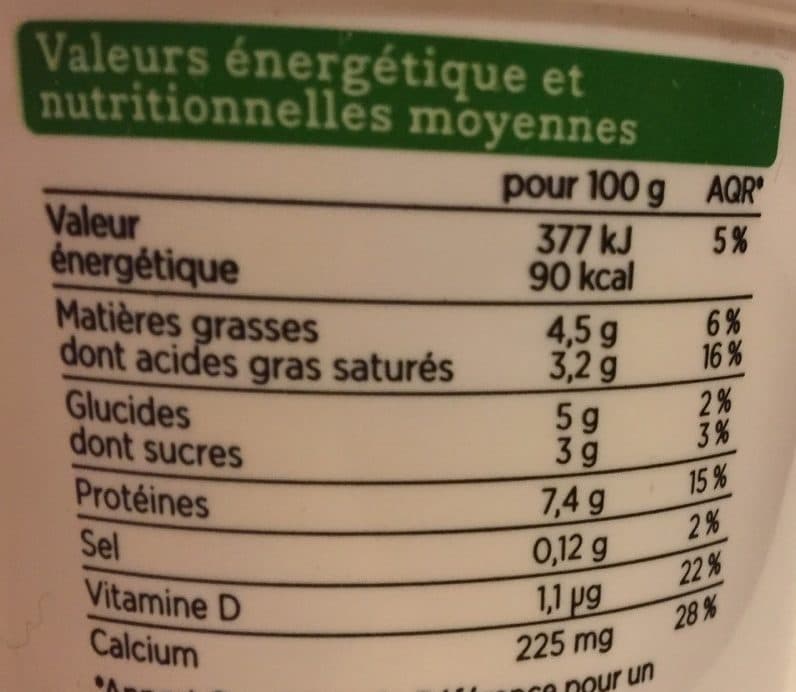 Franprix Fromage blanc au lait de brebis packshot