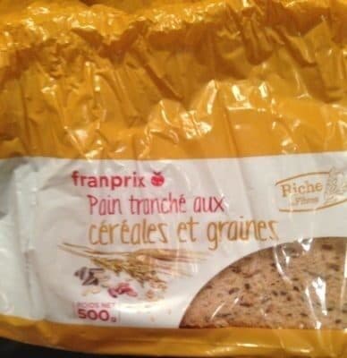 Franprix Pain Tranché aux Céréales et Graines packshot