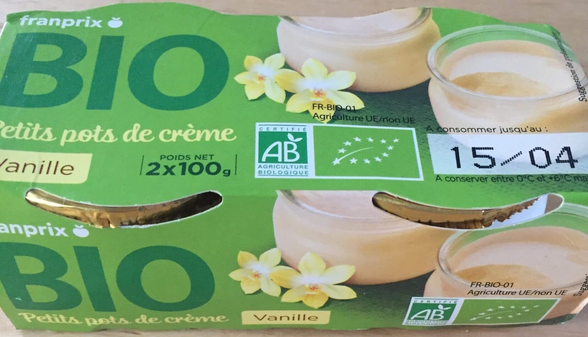 Franprix Petits pots de creme Vanille packshot