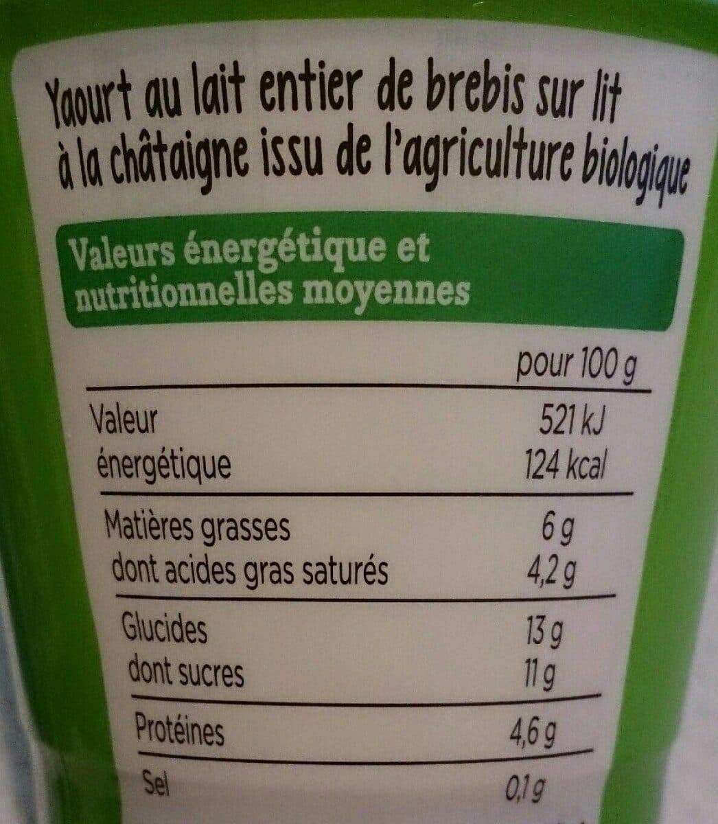 Franprix yaourt brebis châtaigne bio packshot
