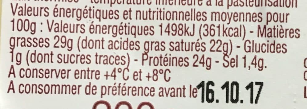 franprix Tomme de Savoie packshot