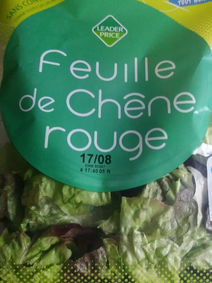 Leader Price Feuille de chêne rouge packshot