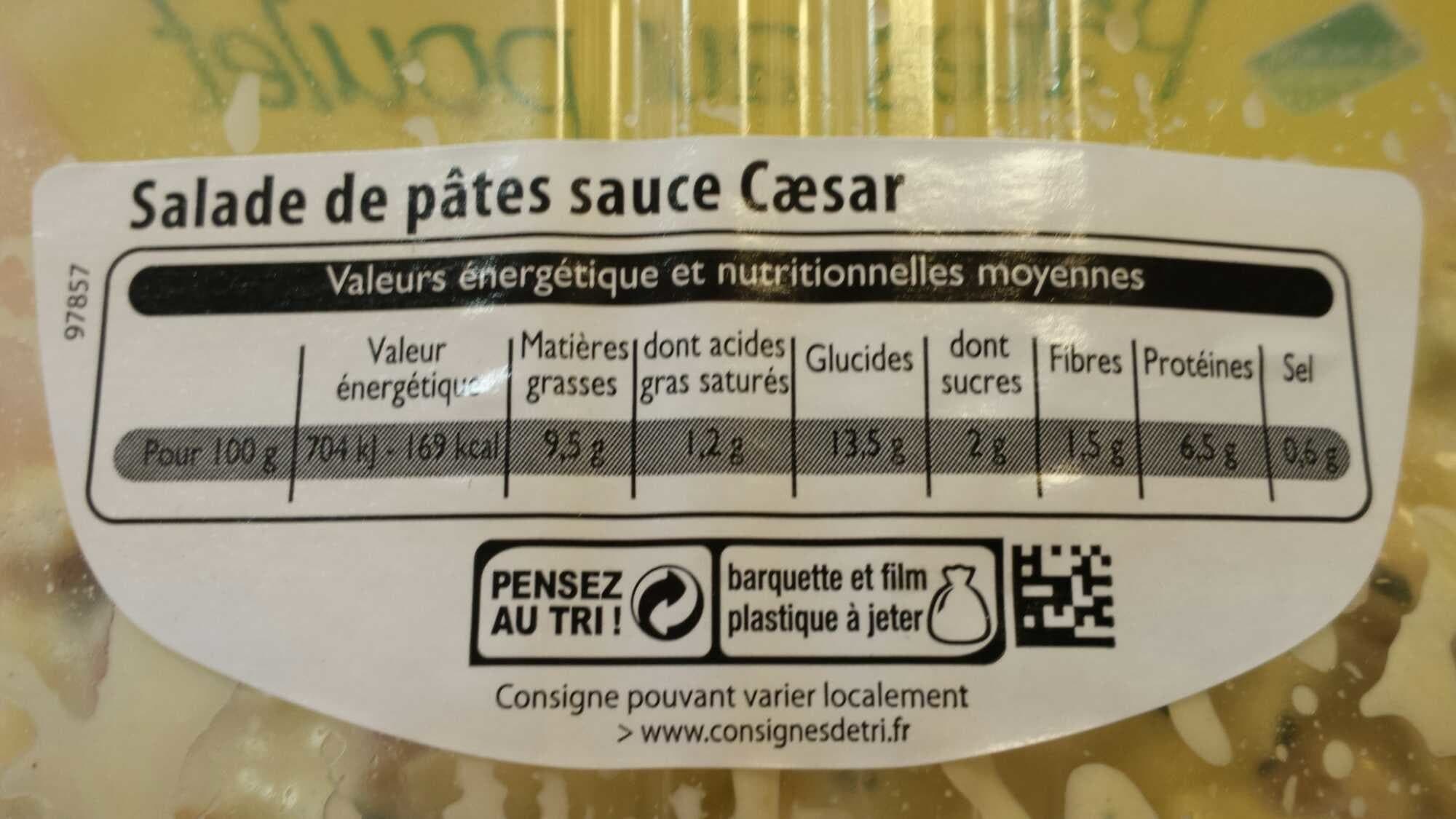 Leader Price Salade de pâtes sauce Caesar packshot