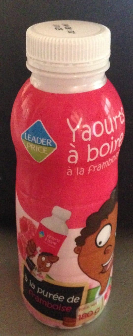 Leader Price Yaourt à boire framboise packshot