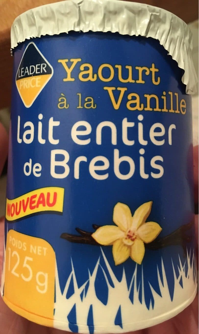 Leader Price Yaourt a la Vanille lait entier de Brebis packshot