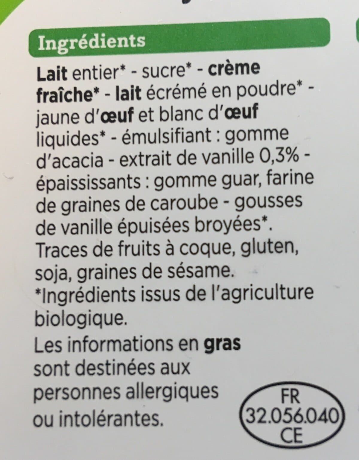 Franprix Crème Glacée Vanille packshot