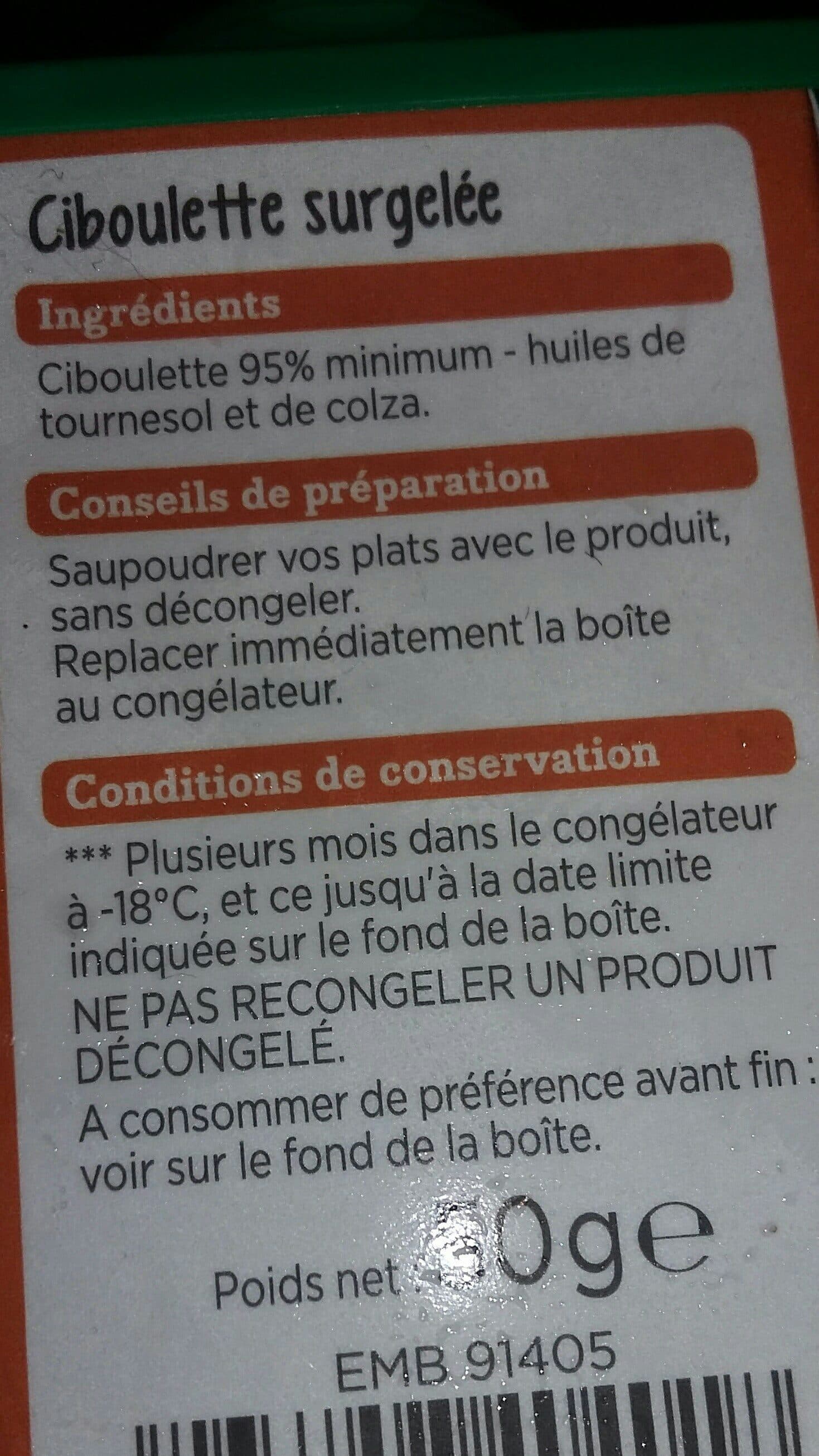 Franprix Ciboulette coupée packshot