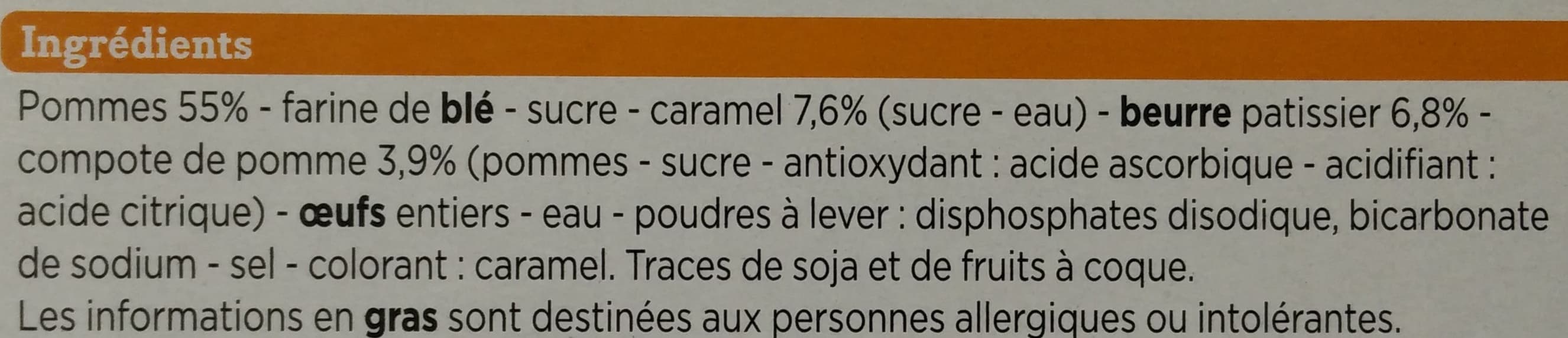Franprix Tarte tatin packshot