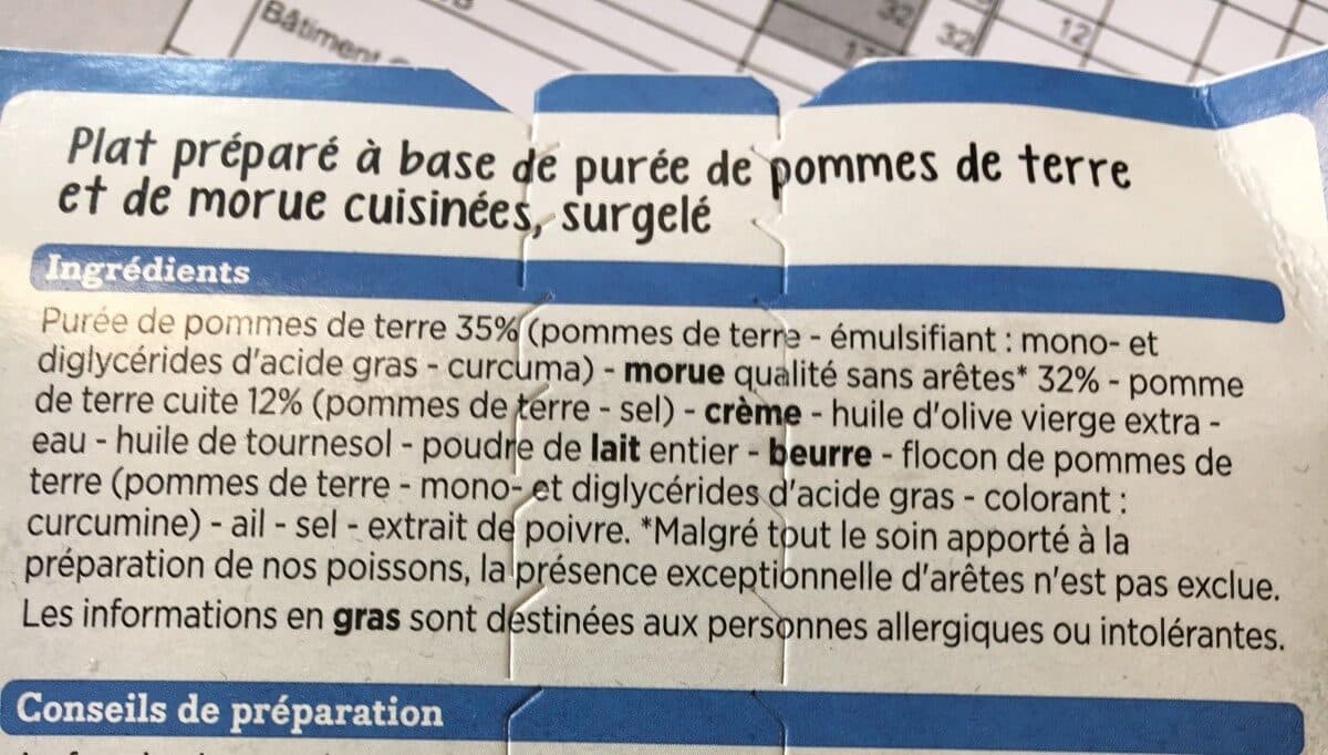 Franprix Brandade de Morue packshot