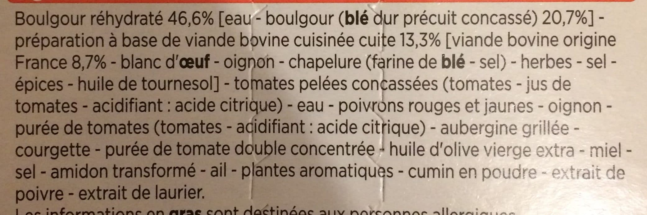 Franprix Boulettes au boeuf boulgour sauces aux legumes packshot