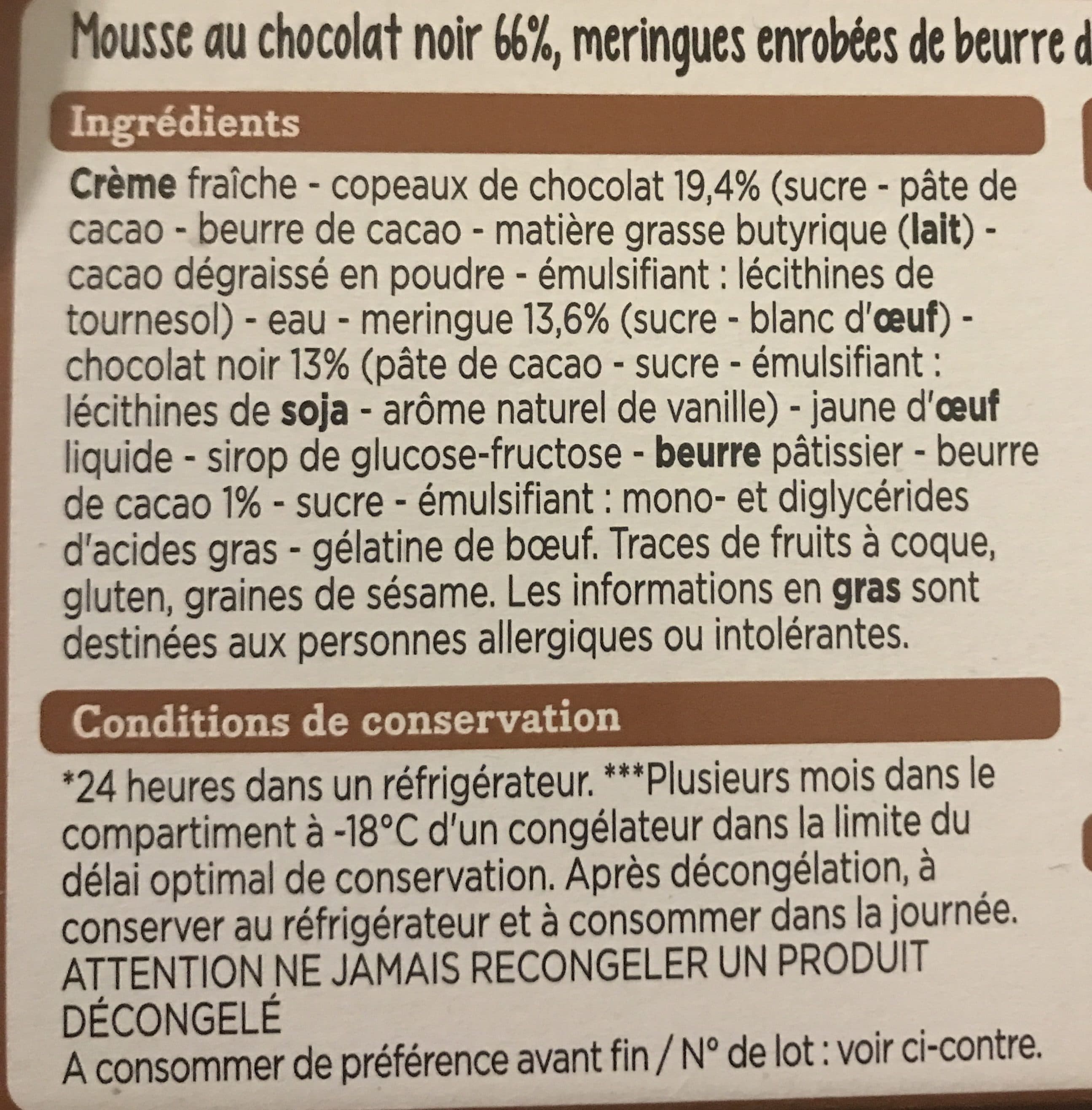 Franprix Merveilleux au chocolat packshot
