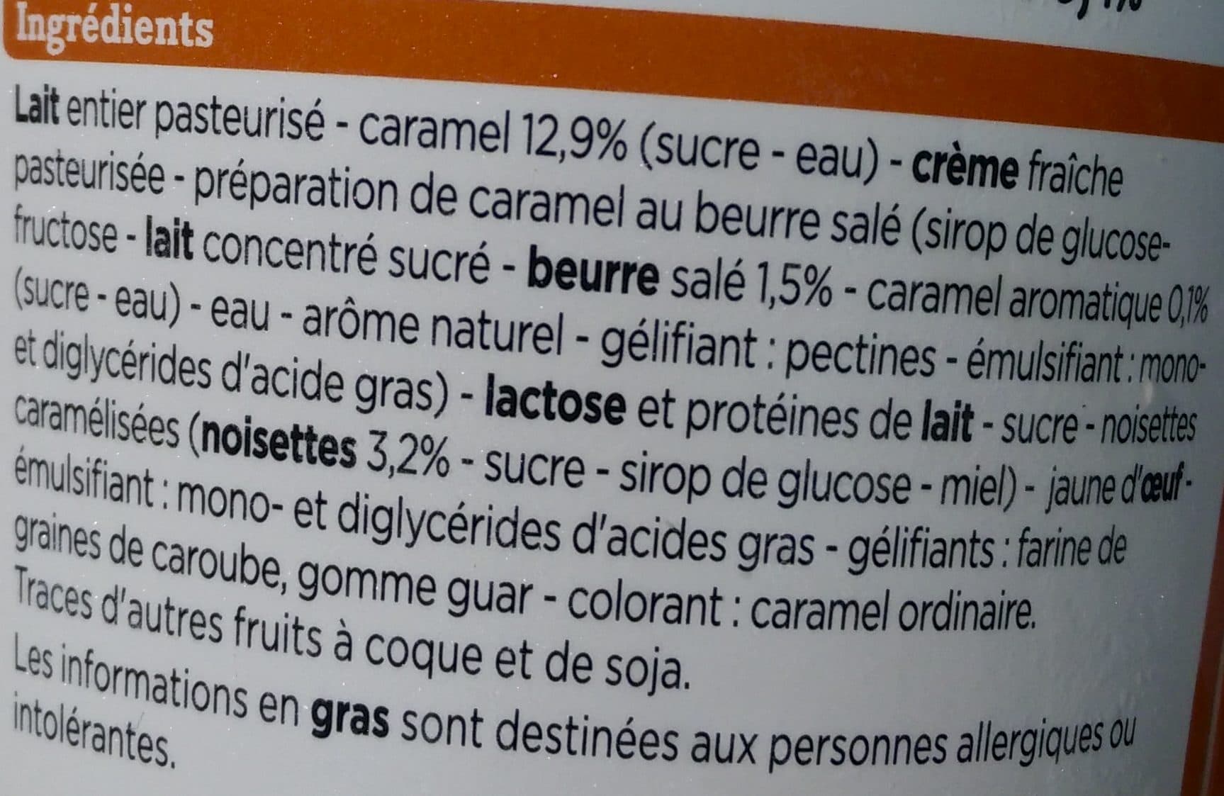 Franprix Crème Glacée Caramel Sauce Caramel Beurre Salé et Éclats de Noisettes Caramélisées packshot