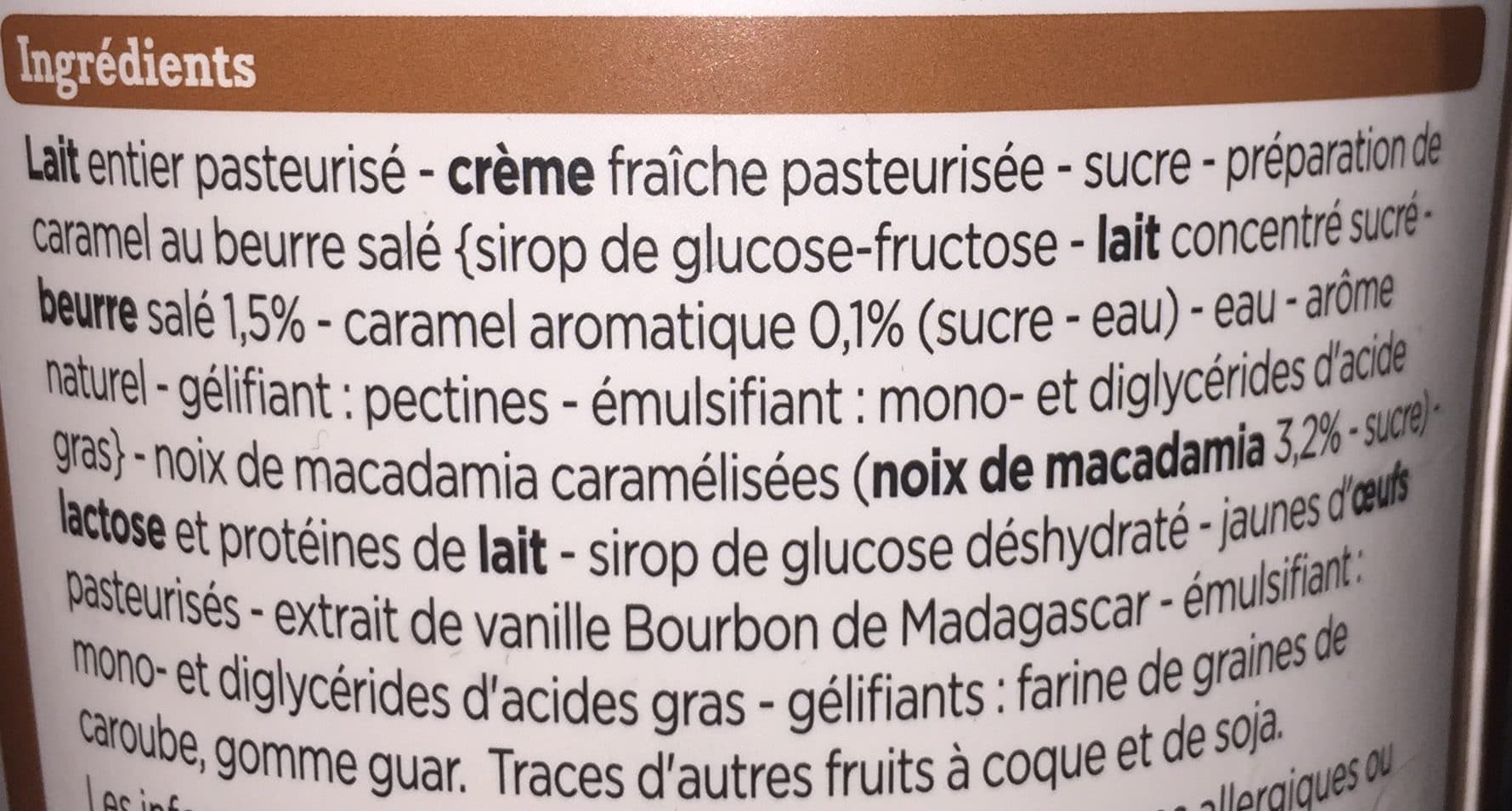 Franprix Glace vanille macadamia packshot