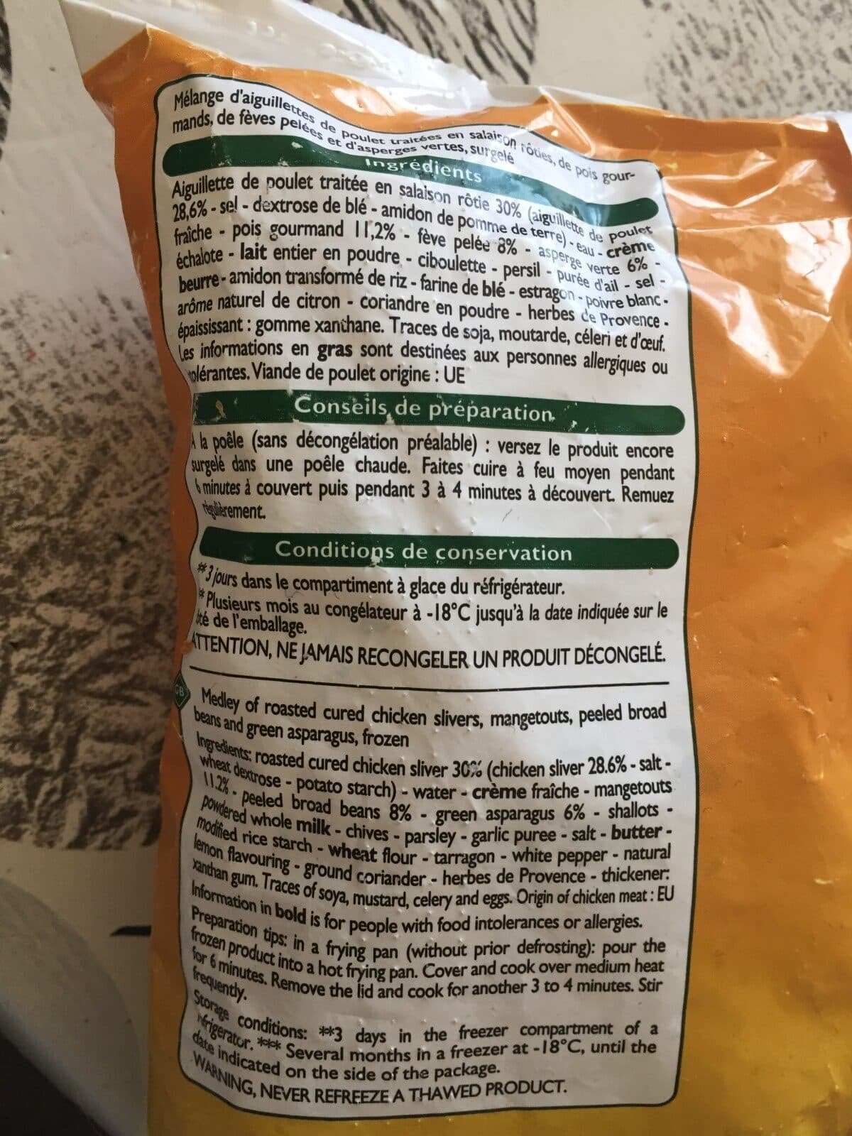 Leader Price Poêlée Blanquette de Poulet packshot