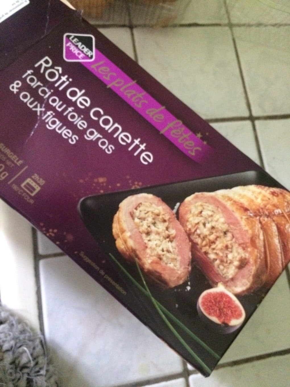 Leader Price Roti de canette packshot