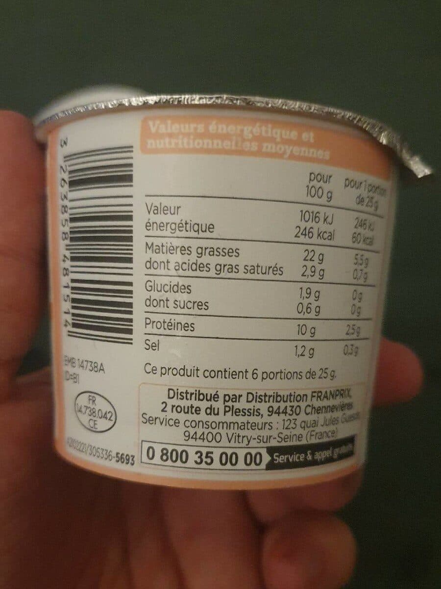 Franprix Rillettes de saumon packshot