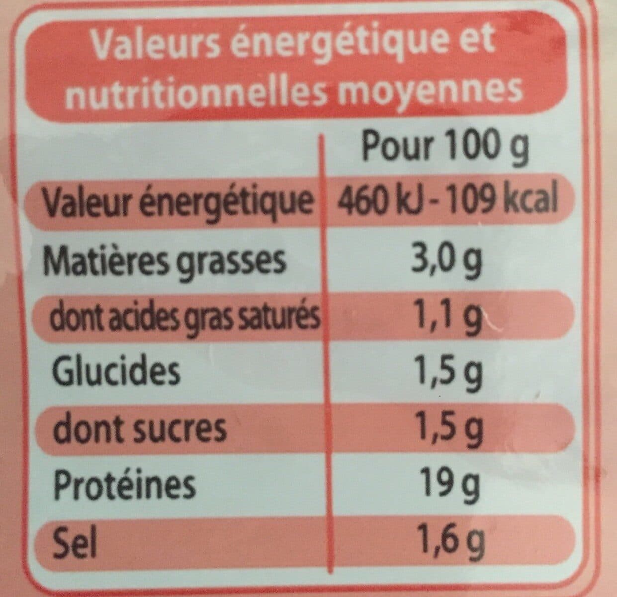 Leader Price 6 tranches jambon de Paris, découenné dégraissé packshot