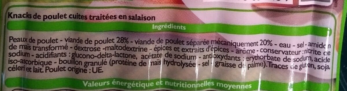 Leader Price Knacks de poulet packshot