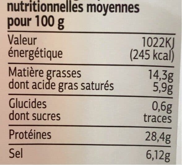Leader Price Jambon d'auvergne 10 mois d'age packshot