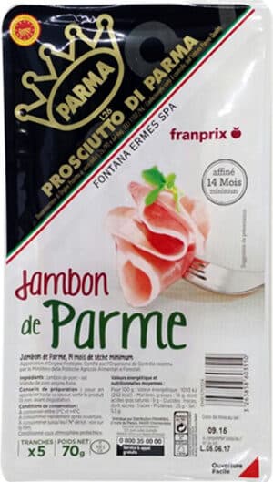 Franprix jambon de Parme IGP packshot