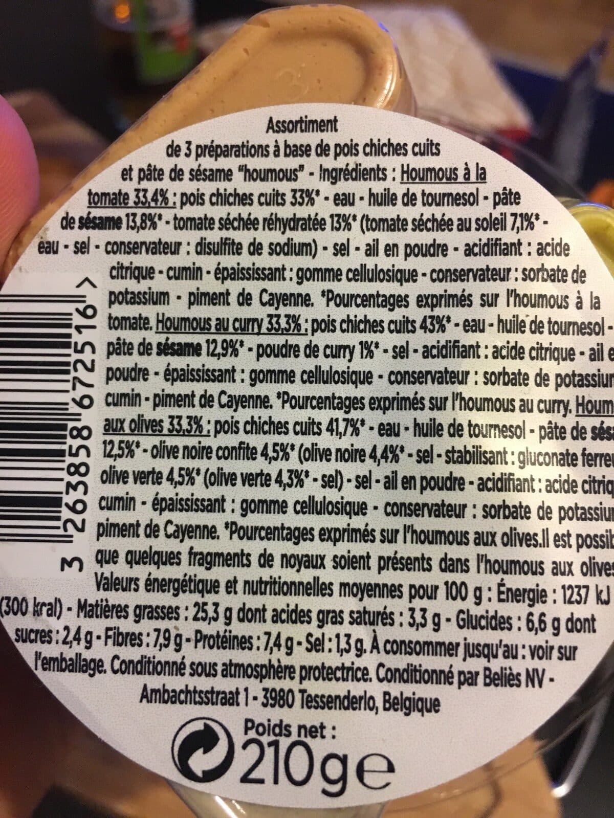 Franprix Trio houmous packshot