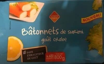 Leader Price Bâtonnets de surimi goût crabe packshot