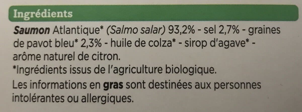 franprix Emincés de saumon fumé au pavot packshot