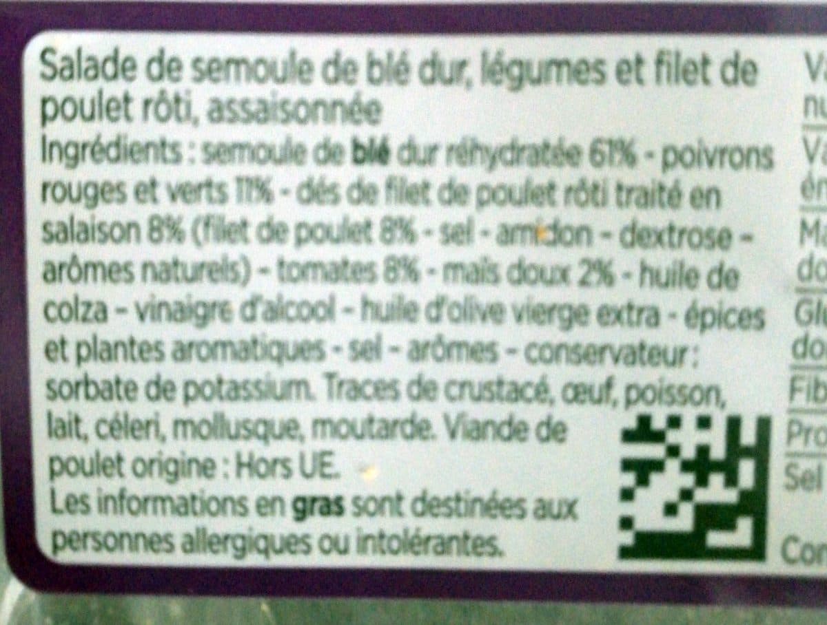 Franprix Taboule au poulet packshot