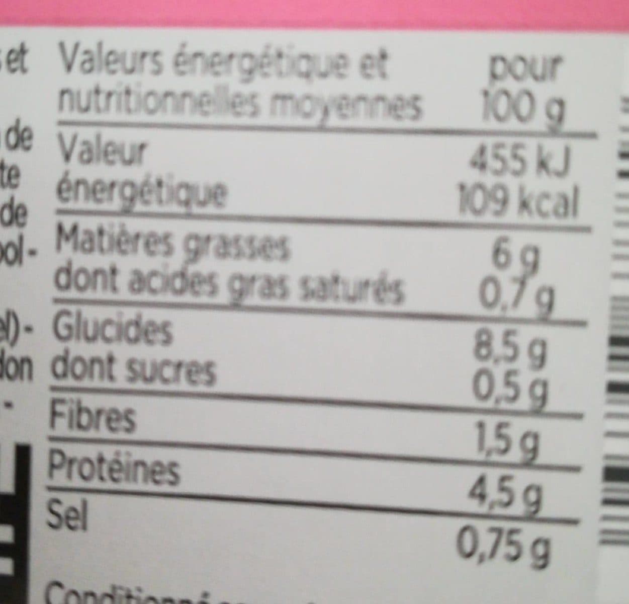 Franprix Piémontaise au jambon packshot