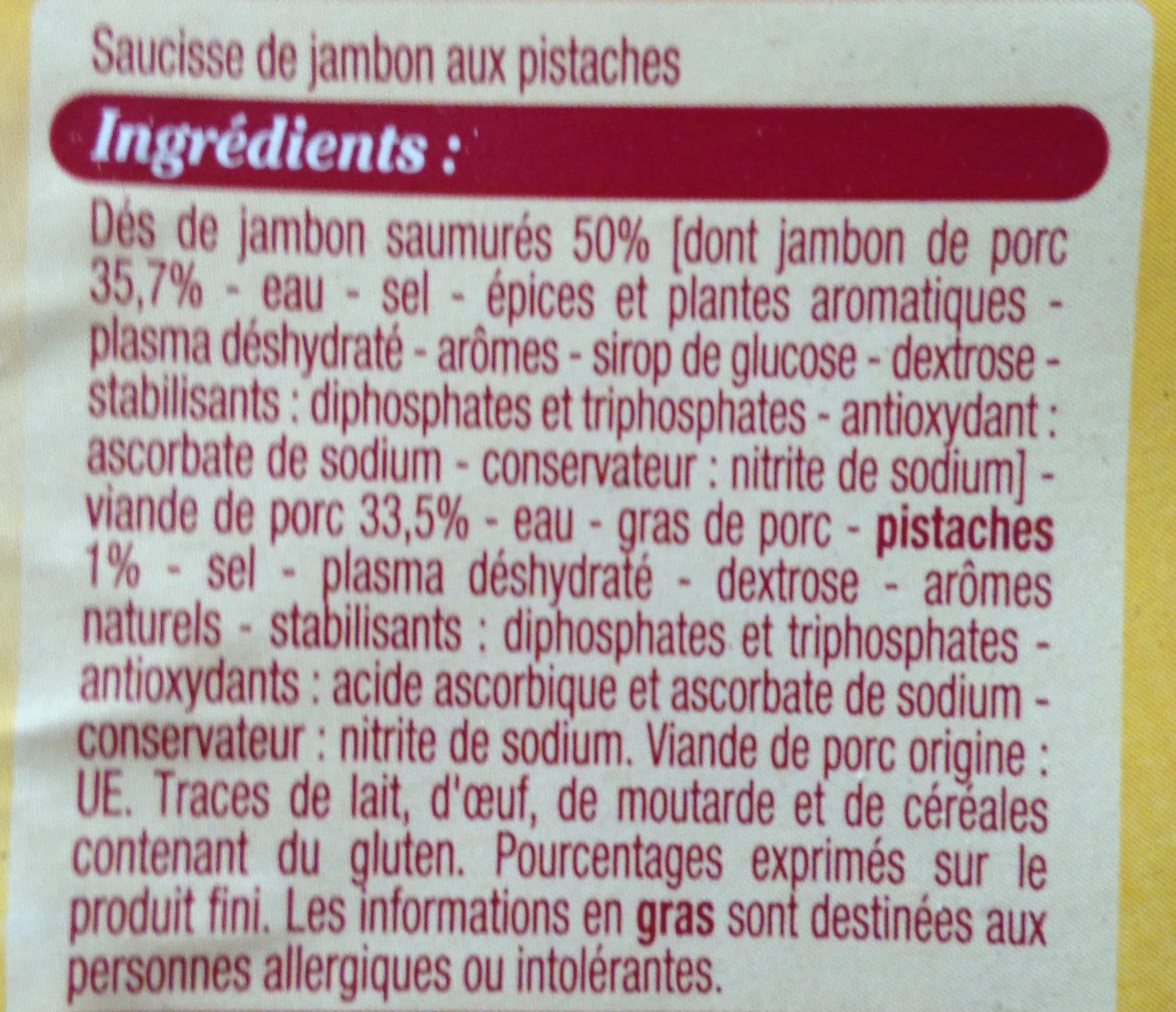 Leader Price Saucisse de jambon packshot