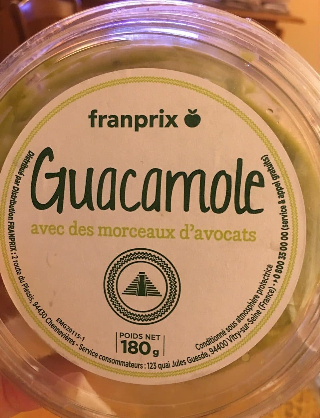 Franprix Guacamole packshot